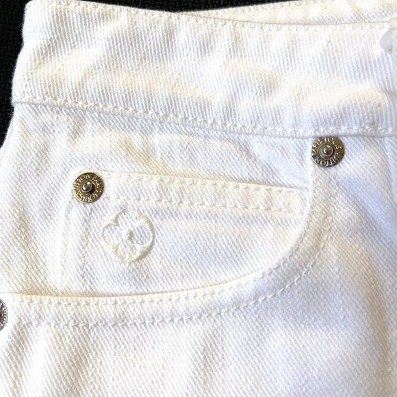 Auc Louis Vuitton Toile denim white straight leg jeans - Picture 4 of 13